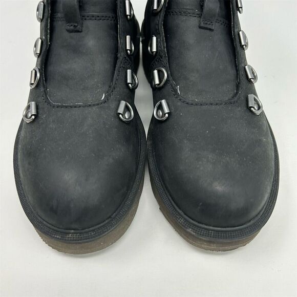 Sorel Women's Chukka Boots Size 5 Black Leather Lace-Up Casual **NO LACES** - Picture 5 of 13
